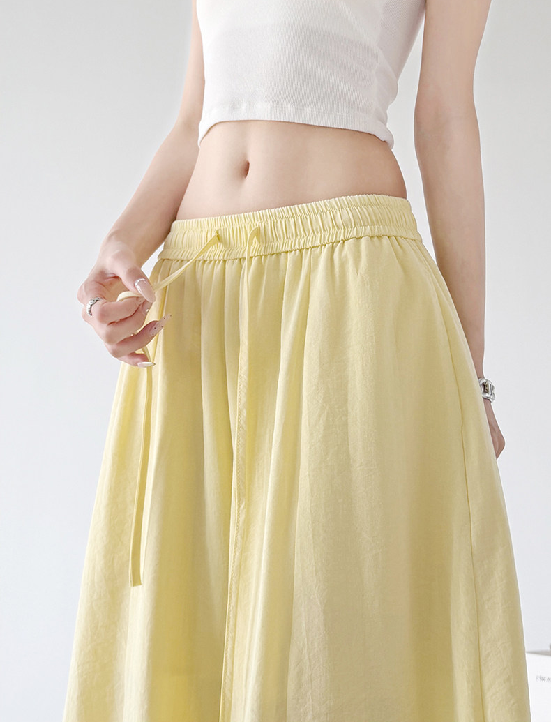 Linen Blend Extra Wide Leg Pants - CT66120