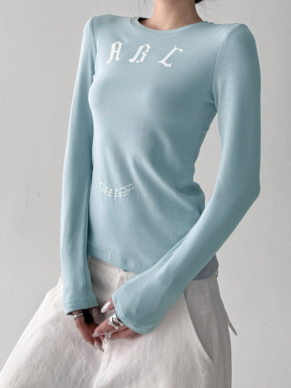 ABC Letter Fitted Long-Sleeve Top - CT52112 - COPPING THREADS - CT ORIGINALS