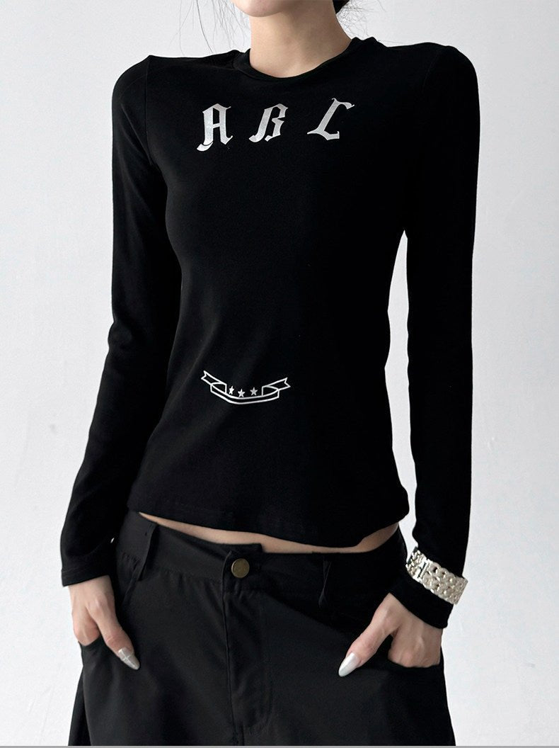 ABC Letter Fitted Long-Sleeve Top - CT52112 - COPPING THREADS - CT ORIGINALS