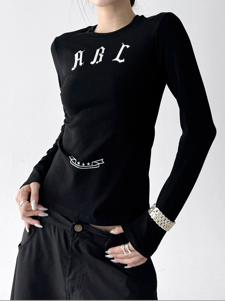 ABC Letter Fitted Long-Sleeve Top - CT52112 - COPPING THREADS - CT ORIGINALS 메인 이미지