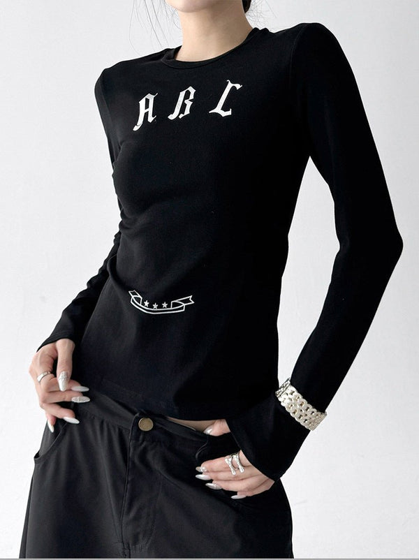 ABC Letter Fitted Long-Sleeve Top - CT52112 - COPPING THREADS - CT ORIGINALS