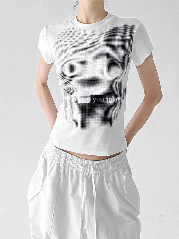 Abstract-Print T-Shirt - COPPING THREADS - CT ORIGINALS