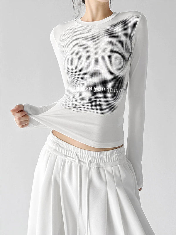 Abstract-Print T-Shirt - COPPING THREADS - CT ORIGINALS