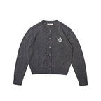 Academic Embroidered Badge Knitted Cardigan - COPPING THREADS - MOROMORO
