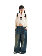 Academic Embroidered Badge Knitted Cardigan - COPPING THREADS - MOROMORO