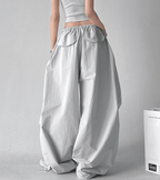 Adjustable Drawstring High - Waist Wide - Leg Pants - COPPING THREADS - CT Select