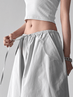 Adjustable Drawstring High - Waist Wide - Leg Pants - COPPING THREADS - CT Select