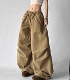 Adjustable Drawstring High - Waist Wide - Leg Pants - COPPING THREADS - CT Select