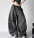 Adjustable Drawstring High - Waist Wide - Leg Pants - COPPING THREADS - CT Select