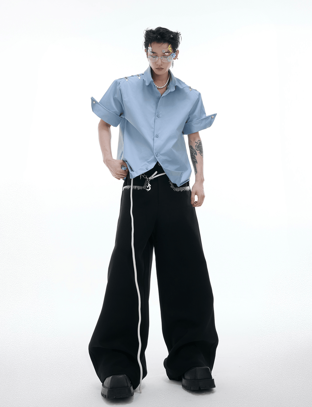 Airplane Buckle Deconstructed Utility Shirt - COPPING THREADS - ArguE CulturE