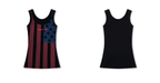 American Flag Print Ribbed Tank Top - COPPING THREADS - 0123Start