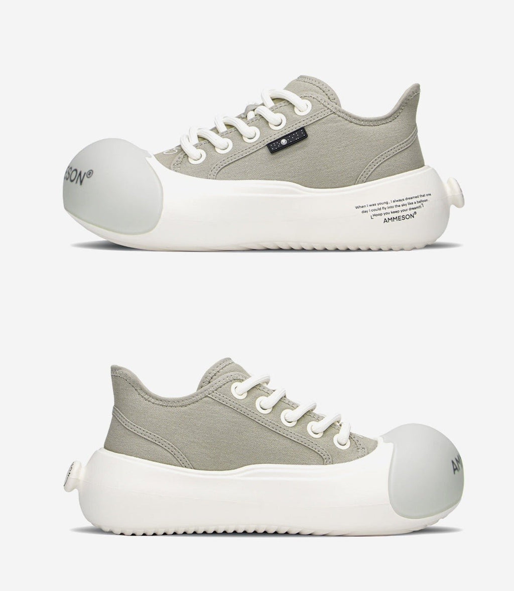 AMMESON Balloon Toe Canvas - Gray - COPPING THREADS - AMMESON
