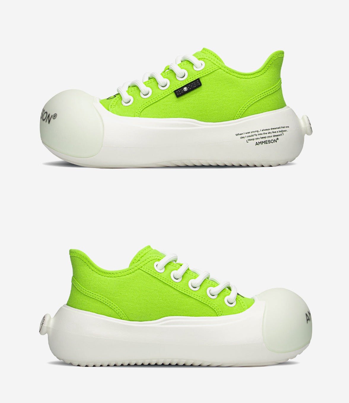 AMMESON Balloon Toe Canvas - Green - COPPING THREADS - AMMESON