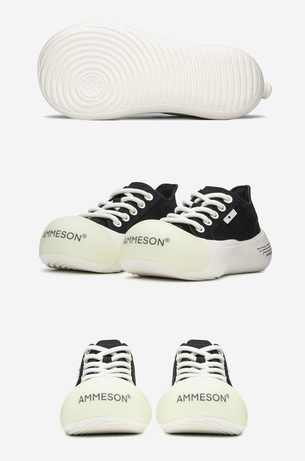 AMMESON Balloon Toe Canvas - Oreo - COPPING THREADS - AMMESON