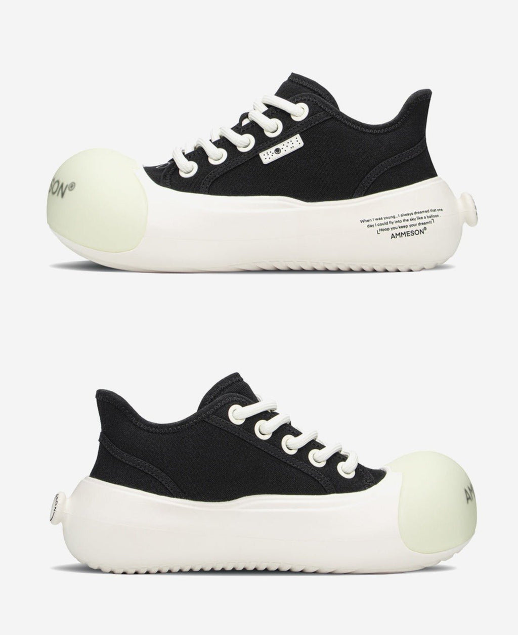 AMMESON Balloon Toe Canvas - Oreo - COPPING THREADS - AMMESON
