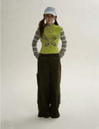 Angel Graphic Layered Mock Neck Tee - COPPING THREADS - CT Coquette