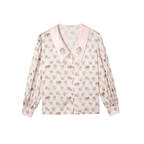 Angel Print Satin Pajama Set - COPPING THREADS - CT Dreamscape