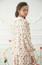 Angel Print Satin Pajama Set - COPPING THREADS - CT Dreamscape