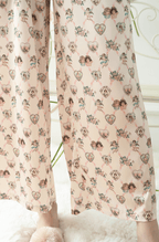 Angel Print Satin Pajama Set - COPPING THREADS - CT Dreamscape