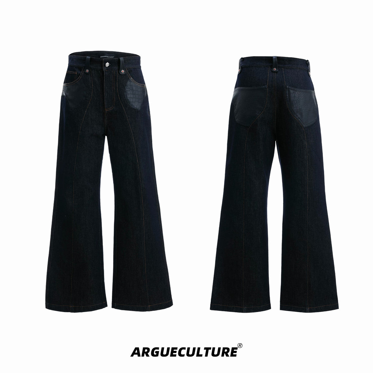 Argue Culture Croc-Trim Cropped Jacket and Pants Set - color view 8