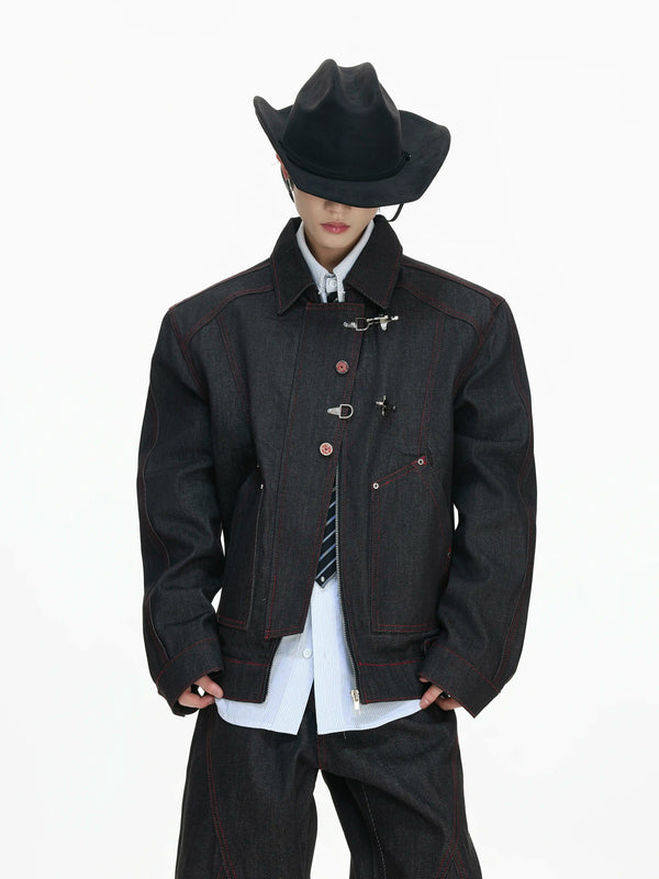Argue Culture Flight-Buckle Work Jacket - gallery view 2