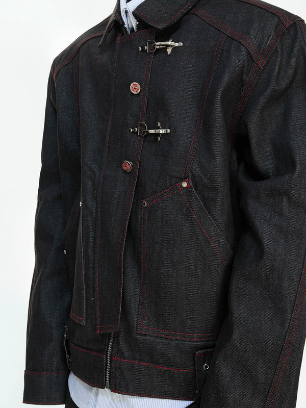 Argue Culture Flight-Buckle Work Jacket - gallery view 4