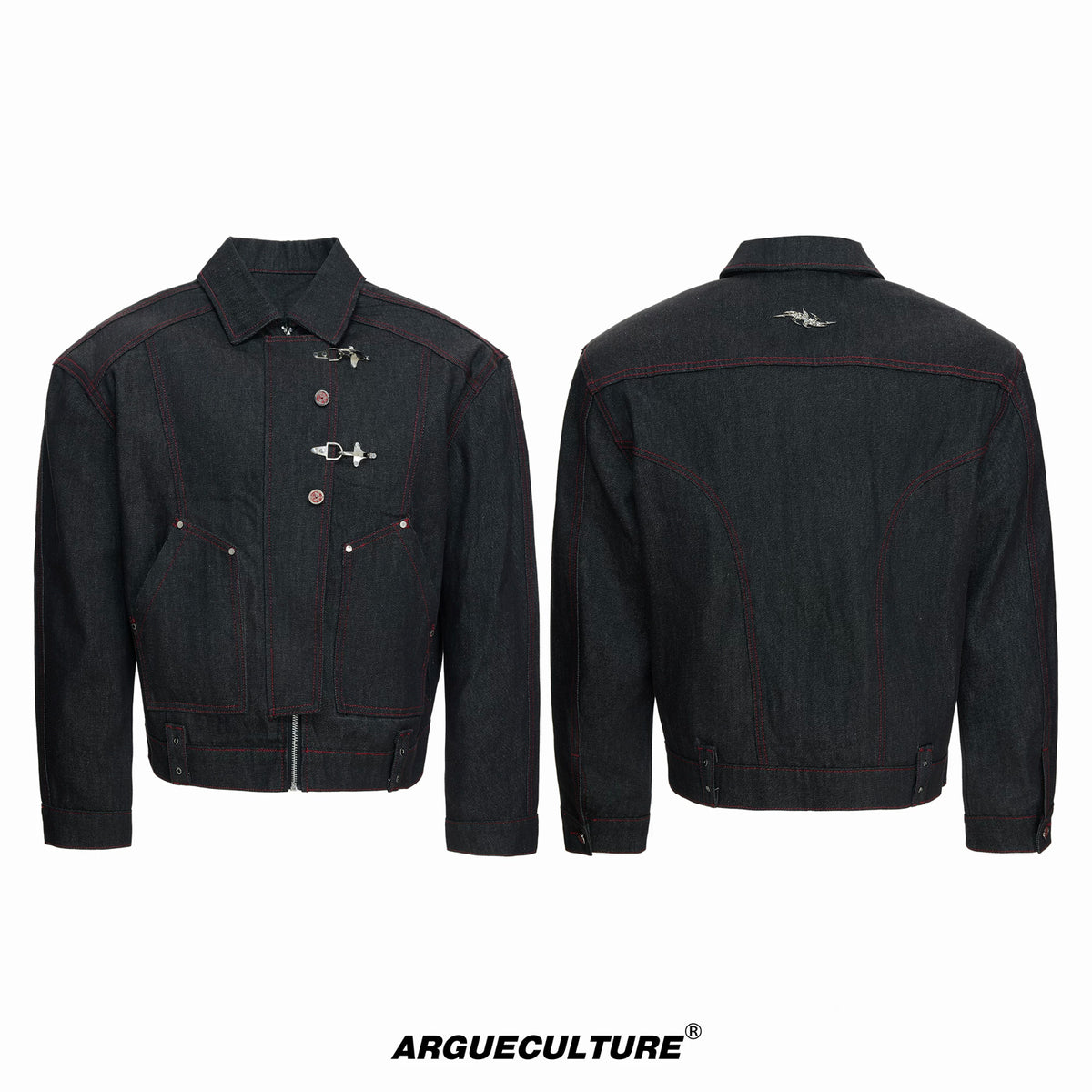 Argue Culture Flight-Buckle Work Jacket - color view 7