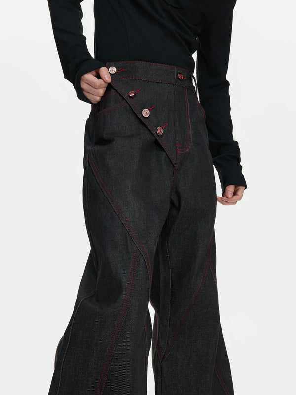 Argue Culture Side-Closure Flared Jeans - gallery view 2