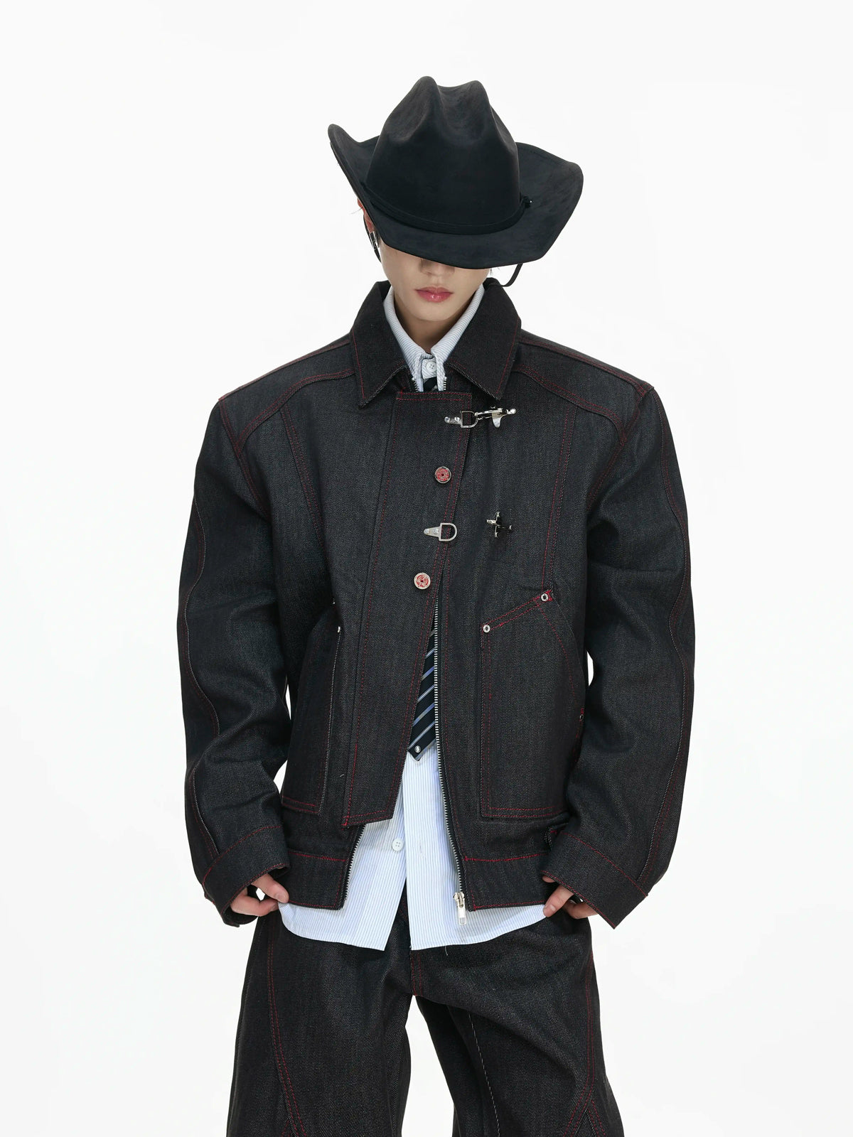 Argue Culture Side-Closure Flared Jeans - gallery view 5