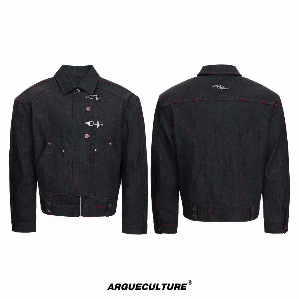 Argue Culture Side-Closure Flared Jeans - color view 8