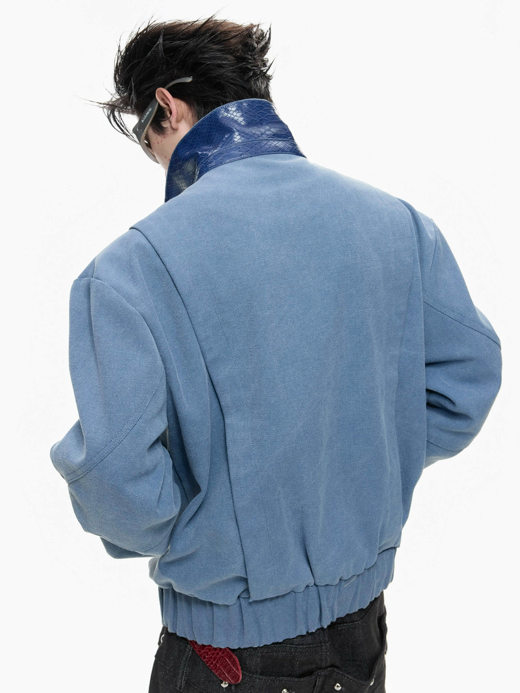 Argue Culture Studded Embroidered Cropped Jacket - gallery view 4