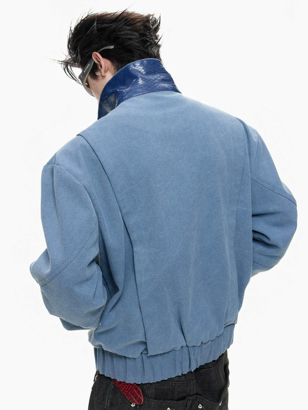 Argue Culture Studded Embroidered Cropped Jacket - gallery view 4