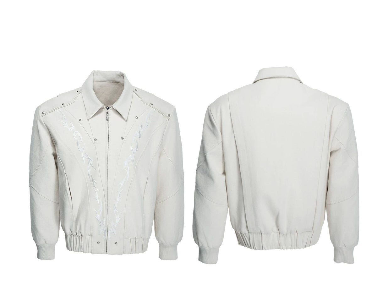 Argue Culture Studded Embroidered Cropped Jacket - product detail view 6