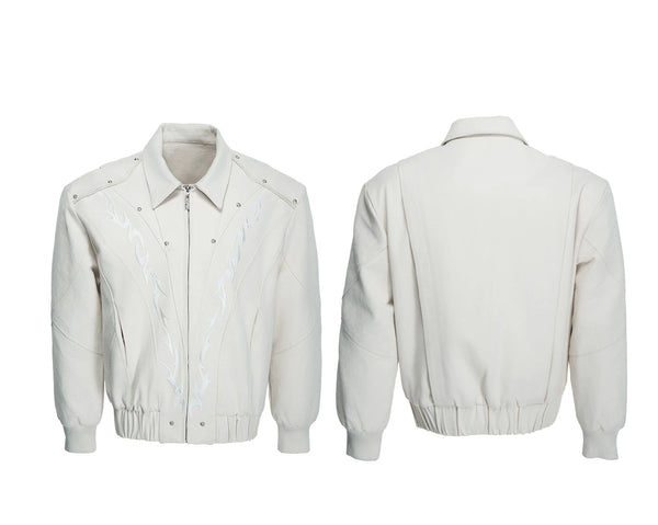 Argue Culture Studded Embroidered Cropped Jacket - product detail view 6