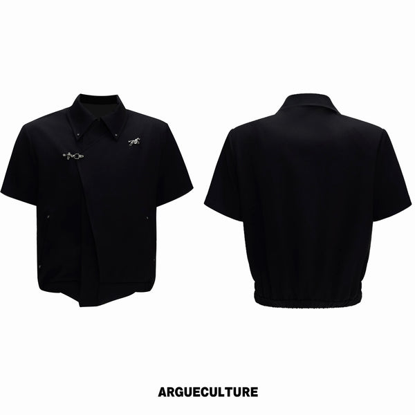 Argue Culture Asymmetric Layered Cropped Jacket Set - color view 9