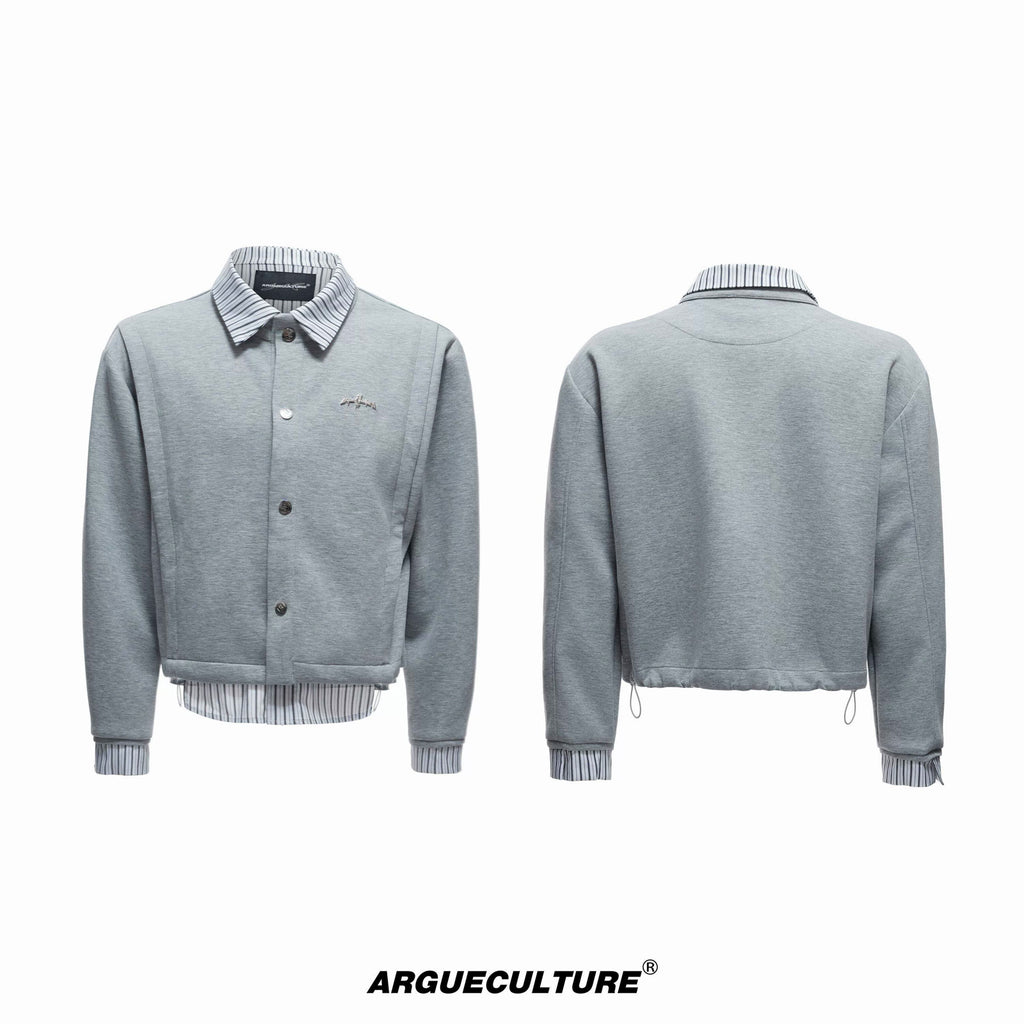 Argue Culture Layered Stripe Short-Sleeve Shirt Set - color view 11