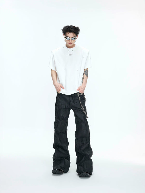Argue Culture Studded Deconstructed Boxy T-Shirt - gallery view 5