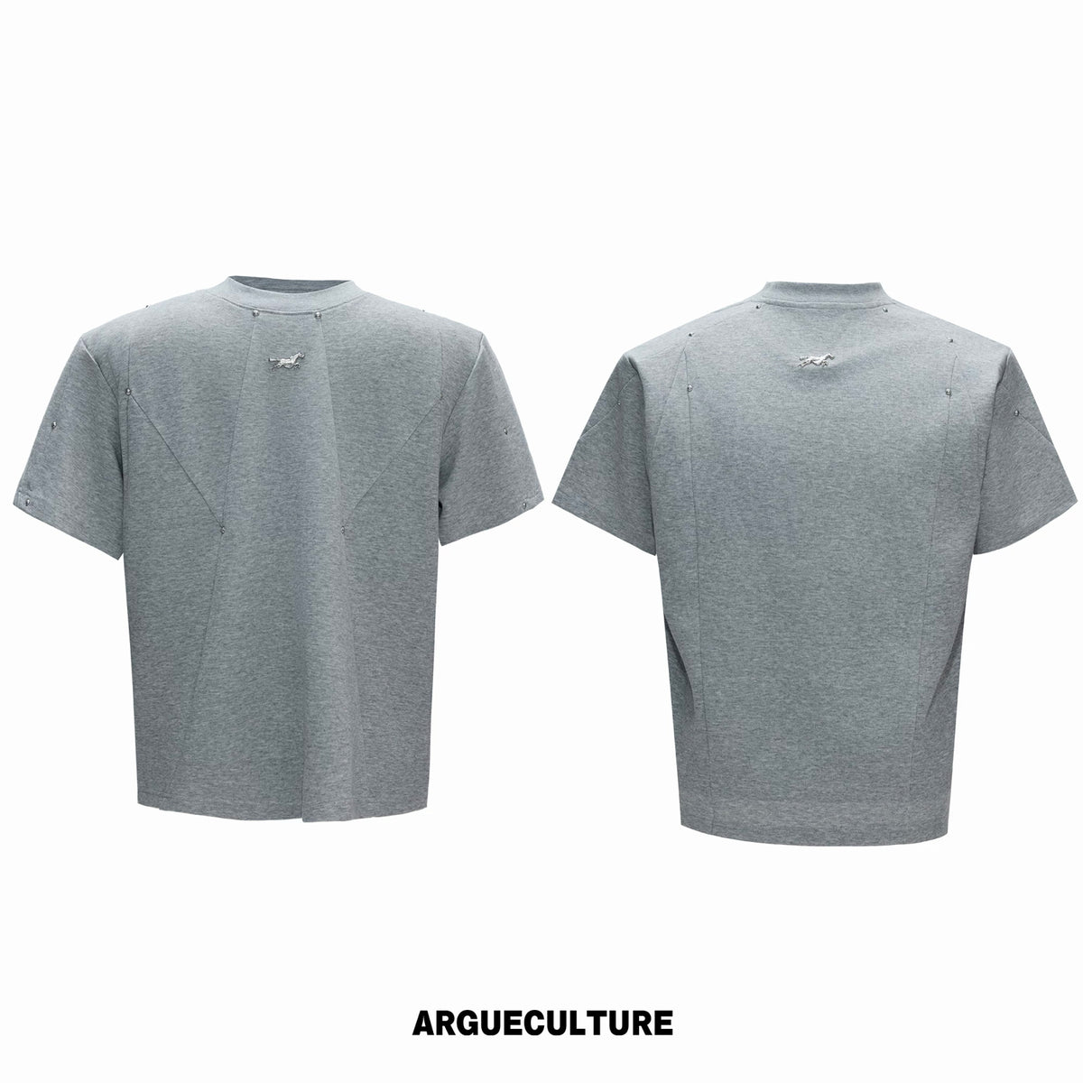 Argue Culture Studded Deconstructed Boxy T-Shirt - color view 9