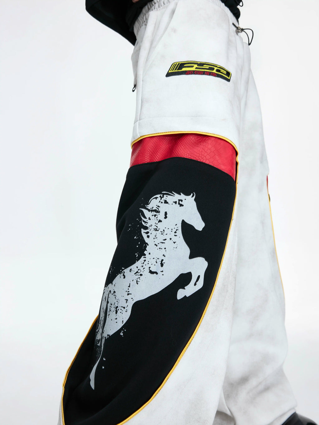 Argue Culture Double-Waist Embroidered Baggy Sweatpants - gallery view 4