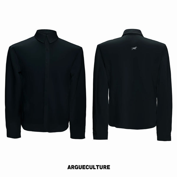 Argue Culture Satin-Finish Waist-Shaped Shirt - color view 7