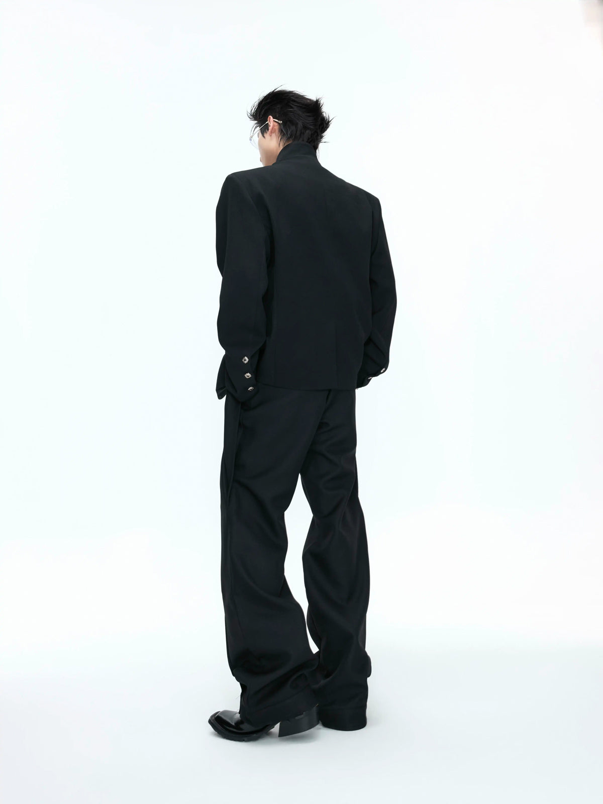 Argue Culture Layered V-Neck Waist-Shaped Blazer Set - gallery view 5
