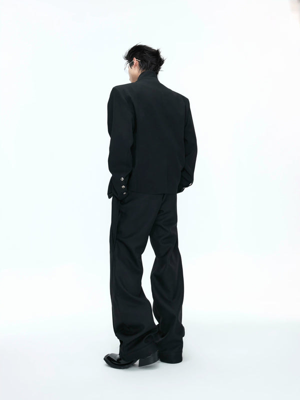 Argue Culture Layered V-Neck Waist-Shaped Blazer Set - gallery view 5