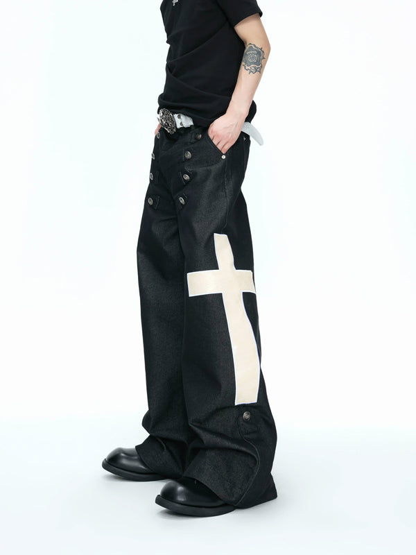 Argue Culture Double-Breasted Contrast-Collar Polo Set - gallery view 5