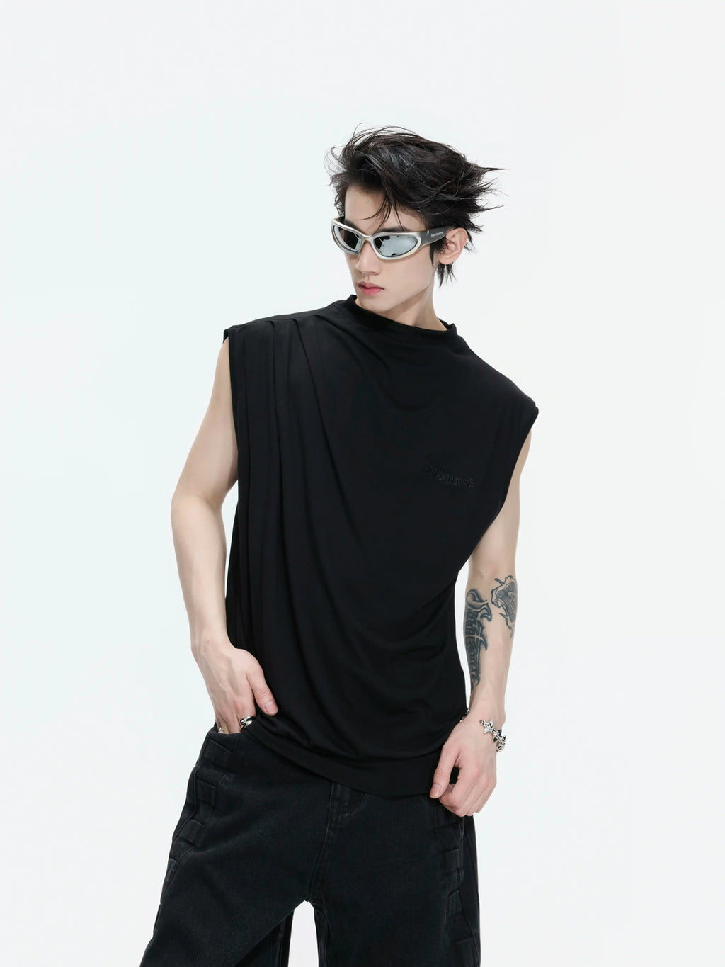 Argue Culture Embroidered Relaxed Tank Top - gallery view 2