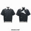 Argue Culture Embroidered Asymmetric Stripe Shirt Set - color view 7