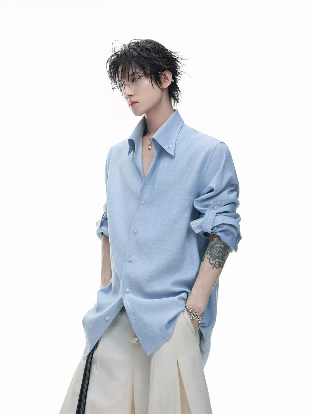 Argue Culture Textured Relaxed Shirt - gallery view 2