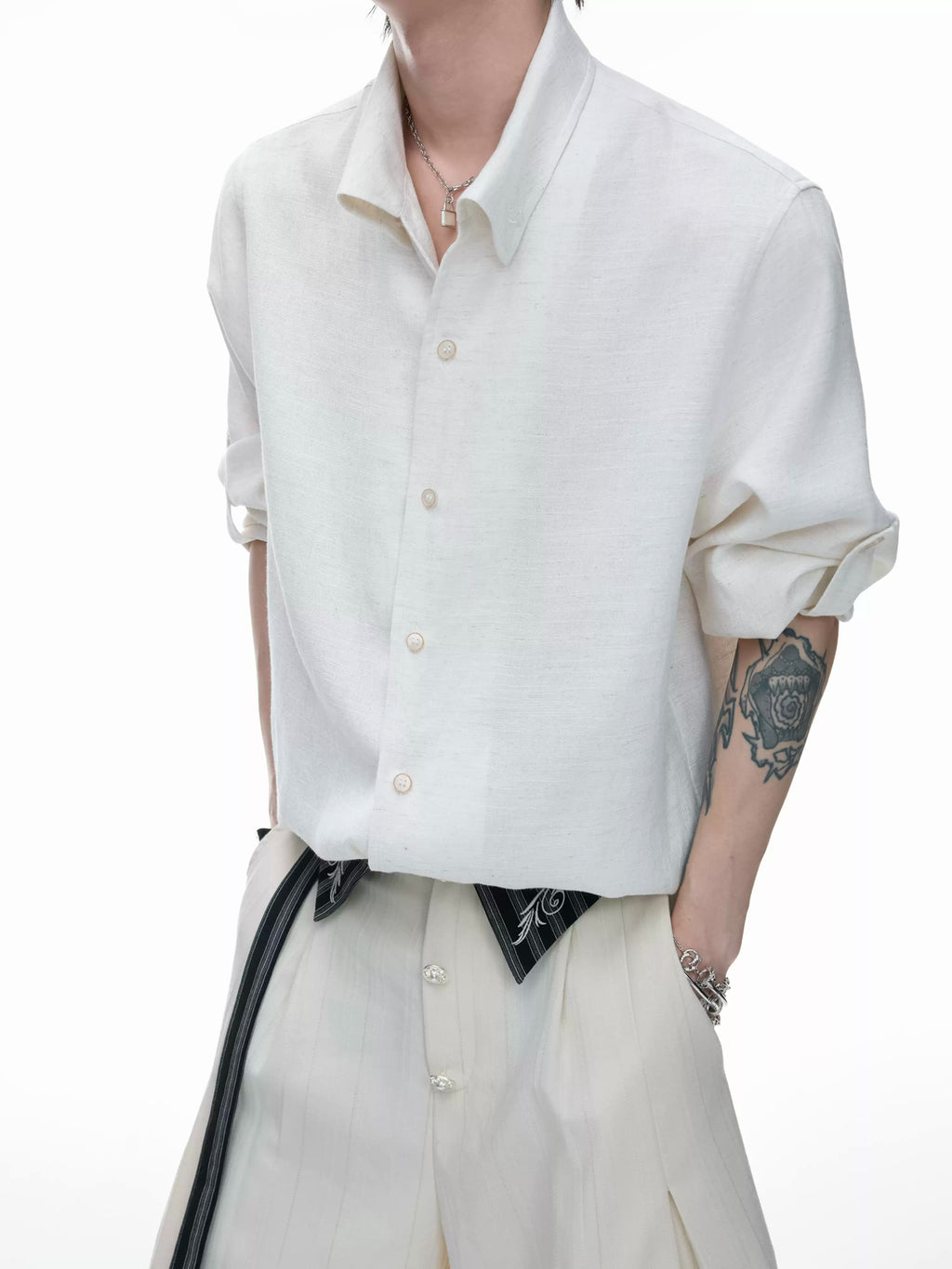Argue Culture Textured Relaxed Shirt - gallery view 3