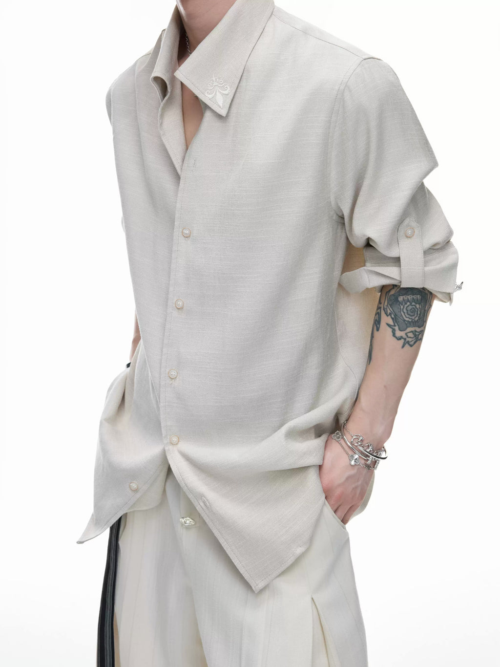 Argue Culture Textured Relaxed Shirt - gallery view 4