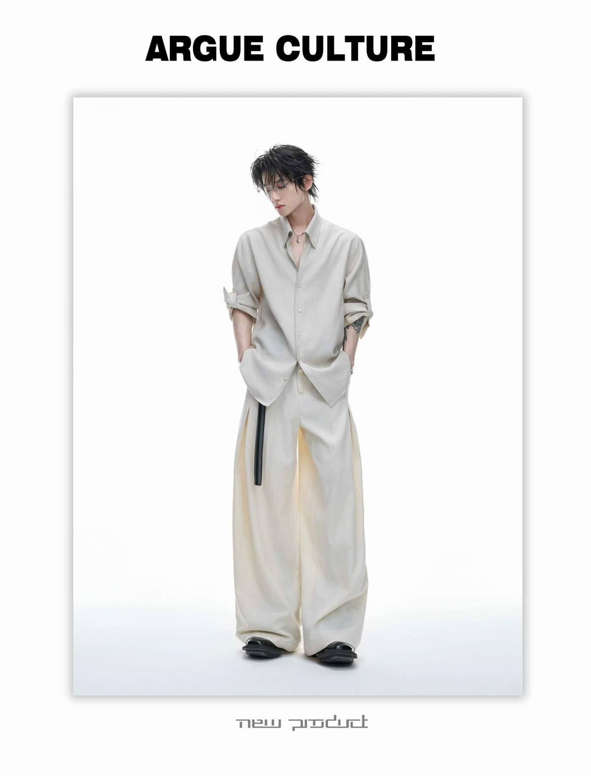 Argue Culture Textured Relaxed Shirt - color view 8