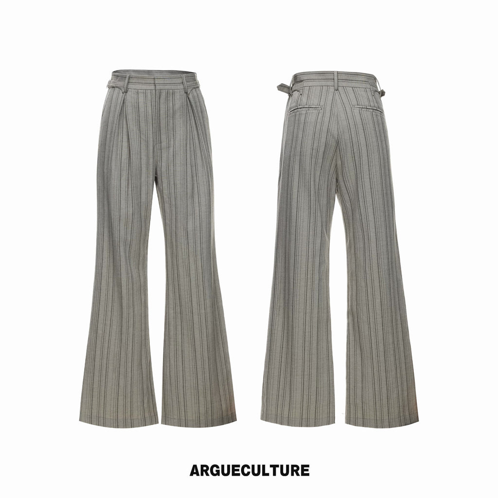 Argue Culture Cuban-Collar Stripe Shirt and Pants Set - color view 8